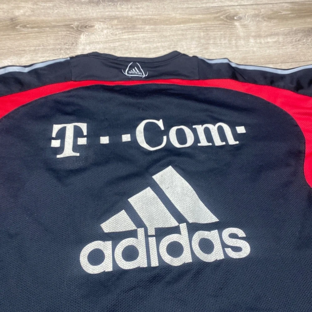 Adidas FC Bayern Munich Jersey Mens L Navy Blue 2004 2005 T-Com Soccer Kit